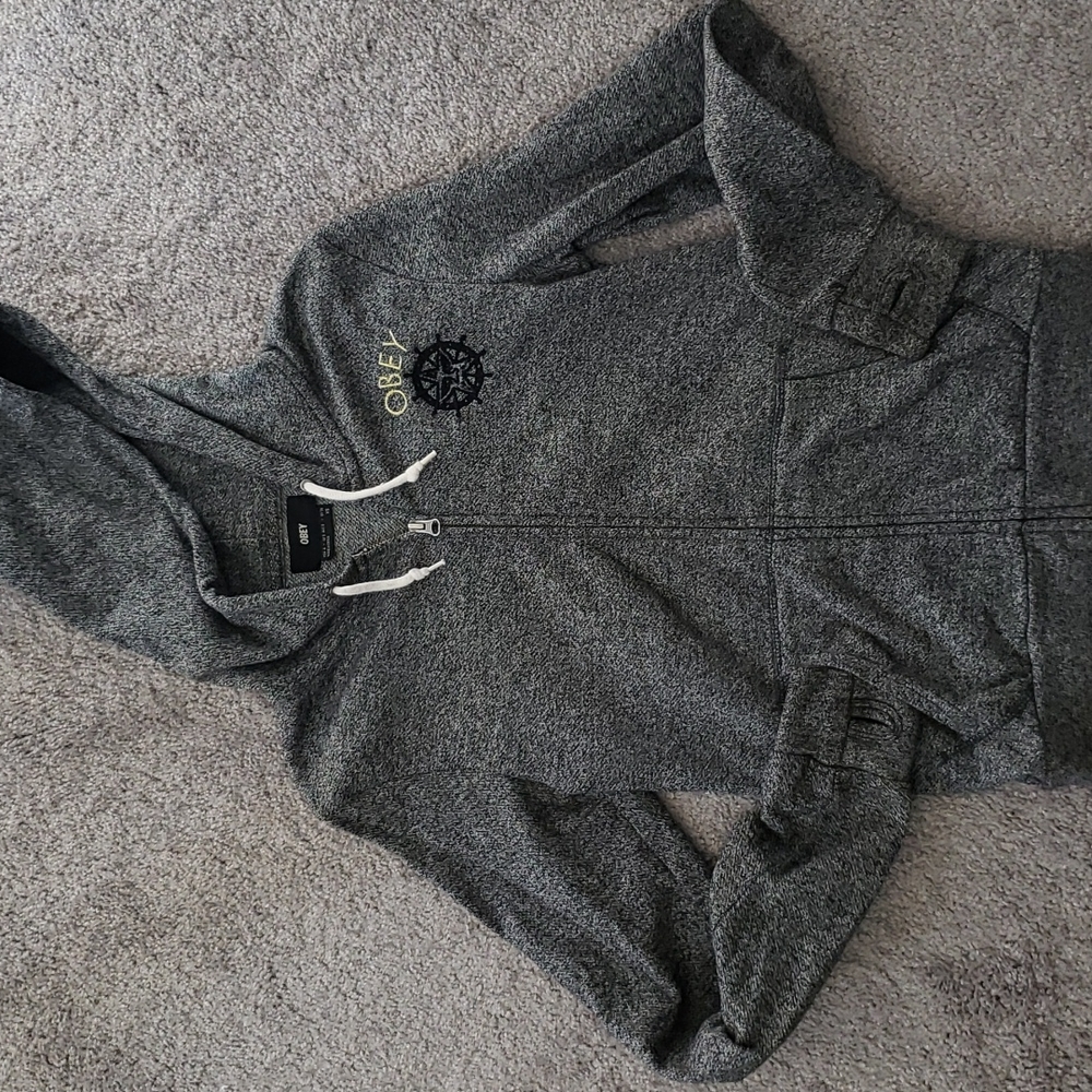 OBEY Grey Hoodie XS